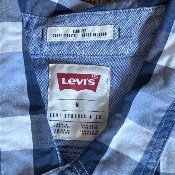 Levis Medium Multi Color Check Western Shirt - Picture 3 of 6